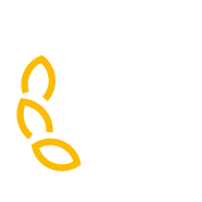 Icône stylisée représentant des graines en jaune sur fond noir.